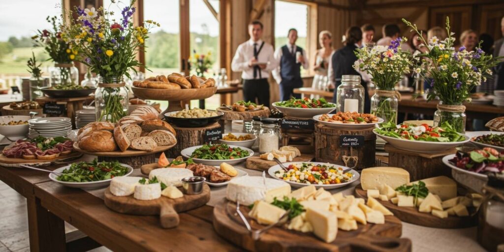 A Cozinha no Casamento Rústico: Sabor e Estilo