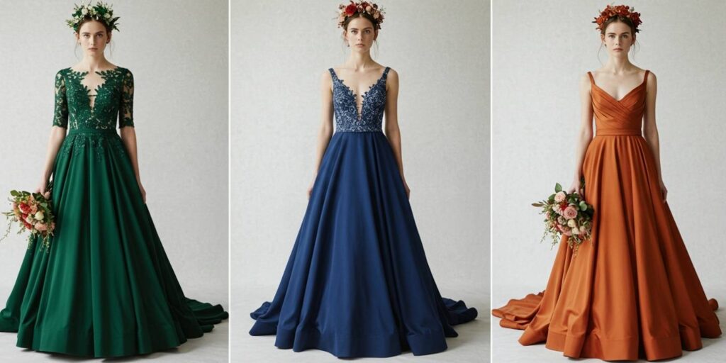 Cores Além do Branco: O Novo Elegante no Mundo dos Vestidos