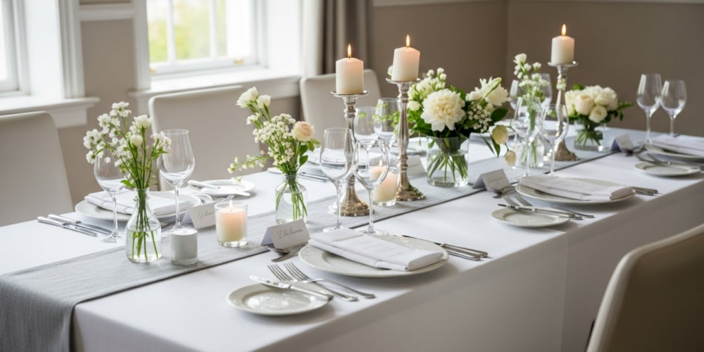 Ideias de Mesas e Louças Para Recepção de Casamento